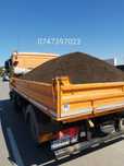 Pamant negru ciuruit,balast,nisip,sort