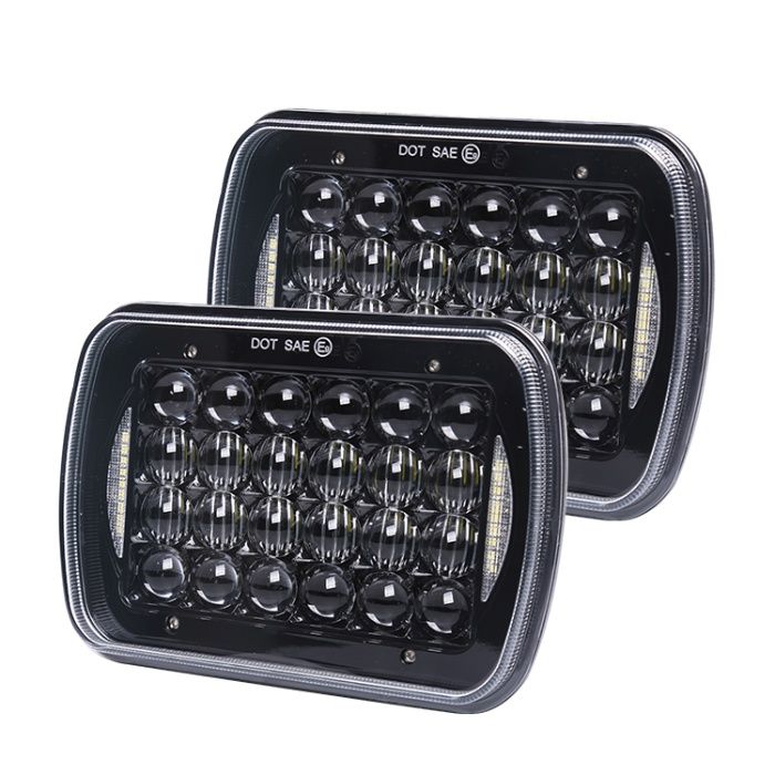 Set faruri LED JEEP Wrangler YJ / Cherokee XJ 144W Transport Gratuit