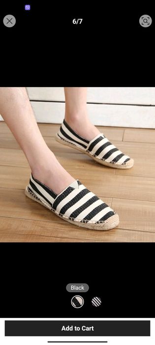 Нови мъжки еспадрили обувки с конопена подмека 46/47