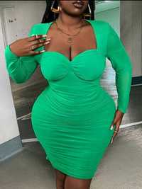 Нова дамска рокля в зелен цвят 3хл 50 EU