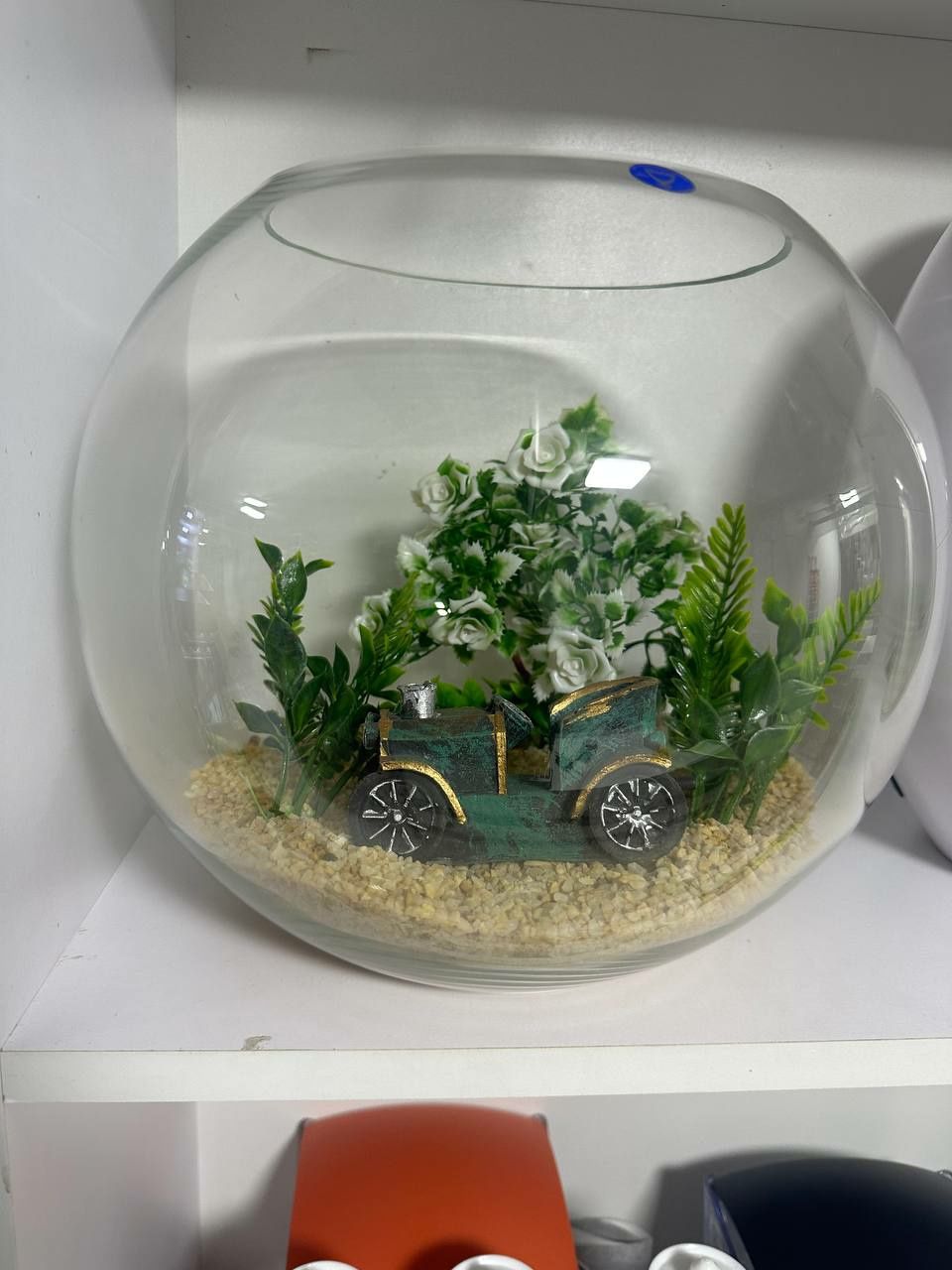 Круглый аквариум для рыбки