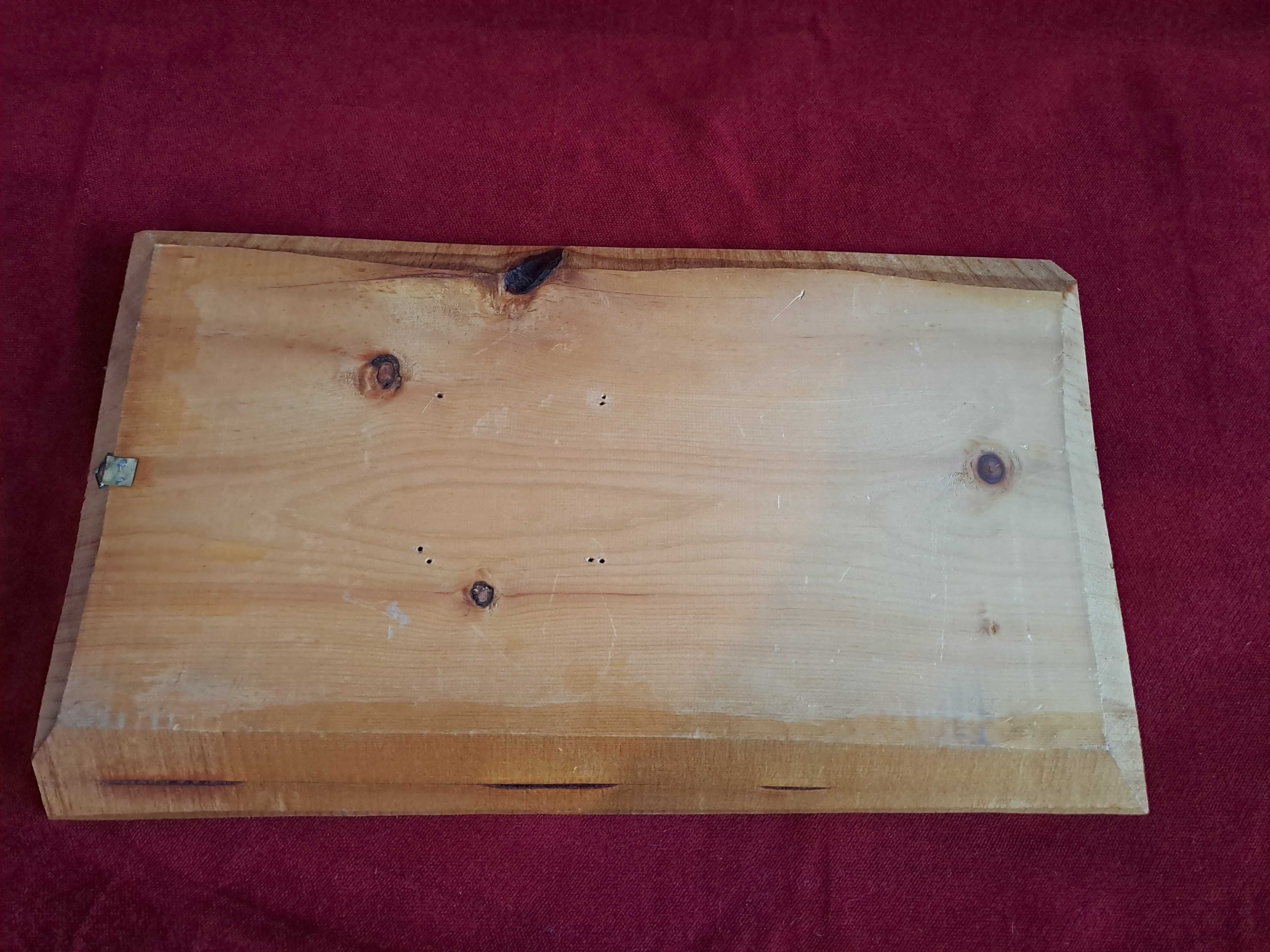 basorelief lemn sculptura lemn 48/28 cm semnat