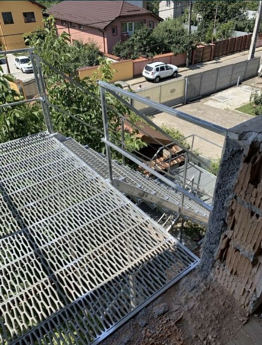 scarii metalice zincate exterioare și pentru incendii , p