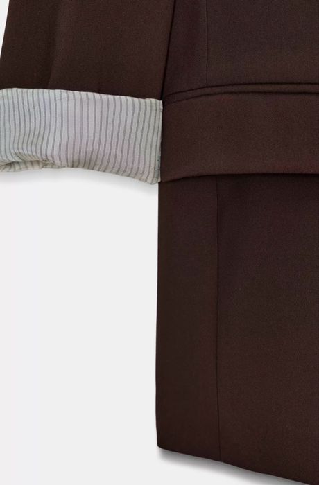 Елегантен кафяв блейзър/сако Zara