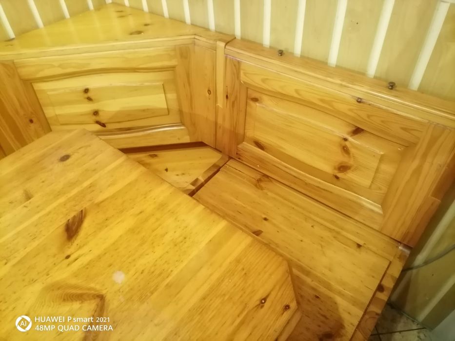 Colțar cu masa lemn