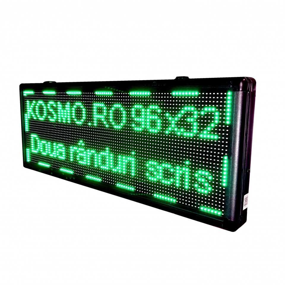 Reclama LED 100x40cm Temperatura, Firma luminoasa programabila telefon