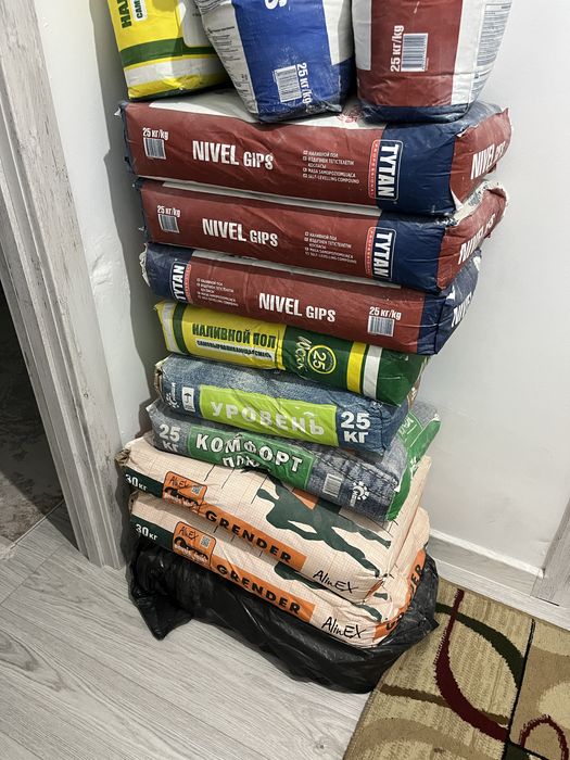 Наливной пол, штукатура