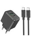 Incarcator Fast Chager 20W Dual Cablu Iphone 11/12/13/14/15/16 Pro Max