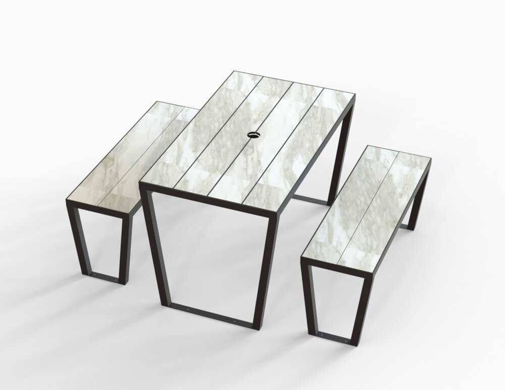 SET - Outdoor - КОМПЛЕКТ Маса 120х70 § 2 бр. Пейки
