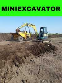 Utilaje Miniexcavator Excavator Bobcat Sapaturi Santuri Fundatie Gropi