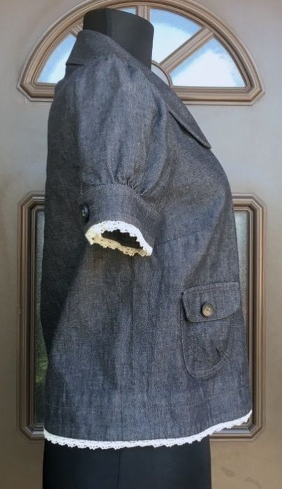 JUICY COUTURE Blazer/Jacheta Denim Chic Navy Bumbac Oferta 1+1