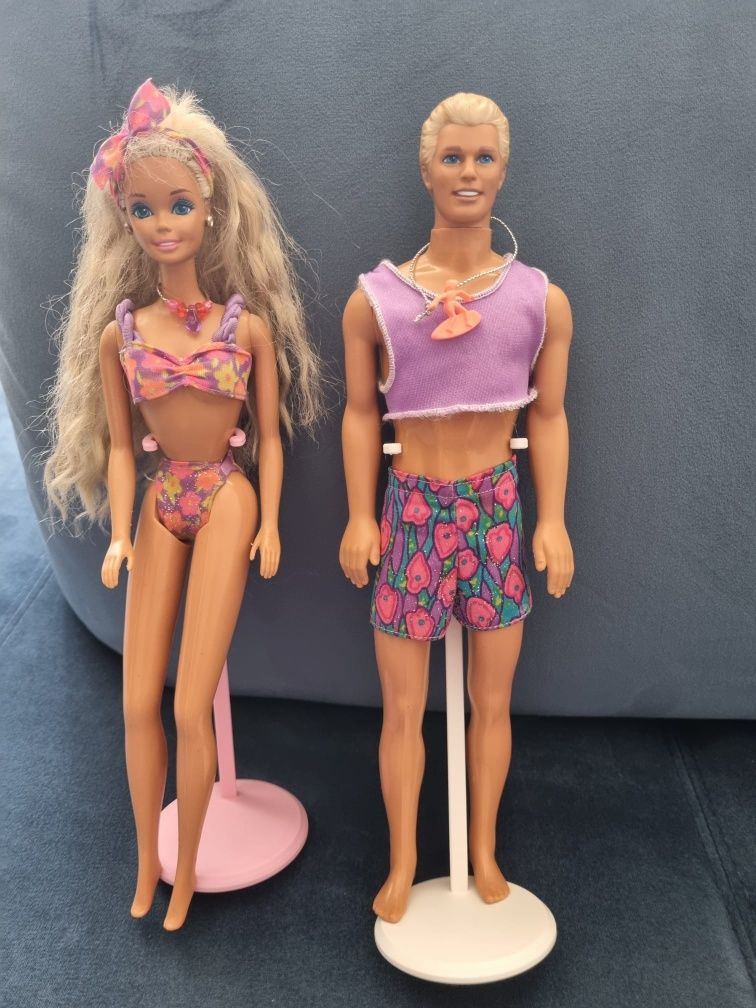 Lot glitter beach barbie și ken