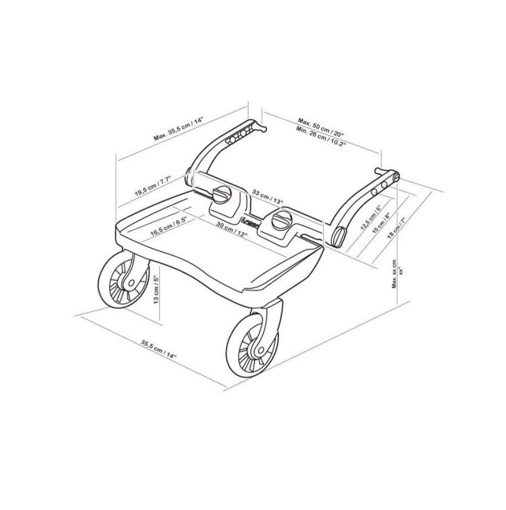 Борд/степенка за количка Lascal Buggy board mini