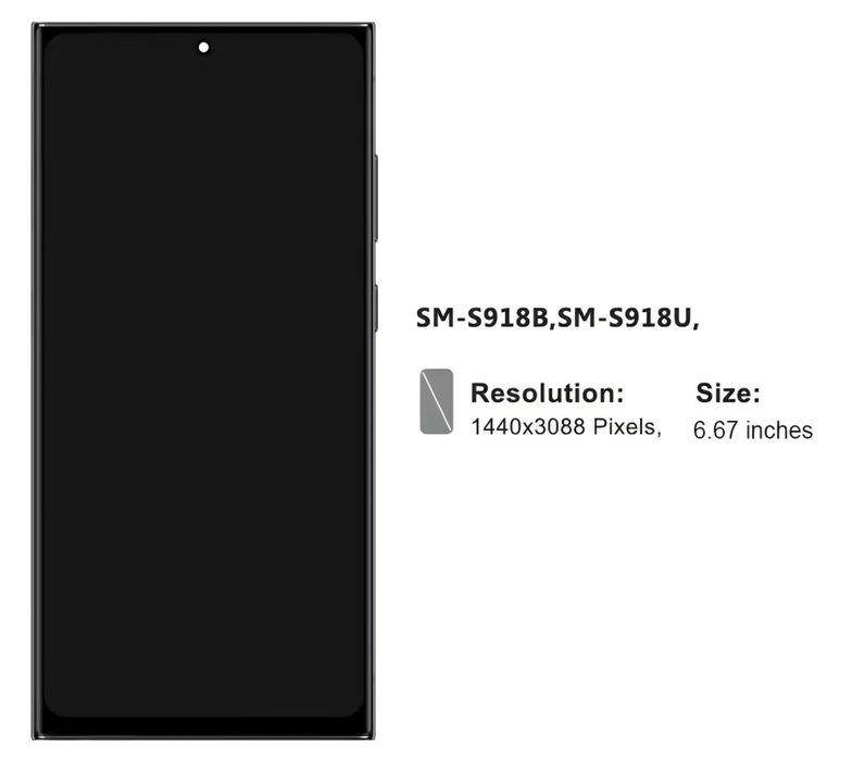 AMOLED Samsung Galaxy S23 Ultra Screen Assembly
