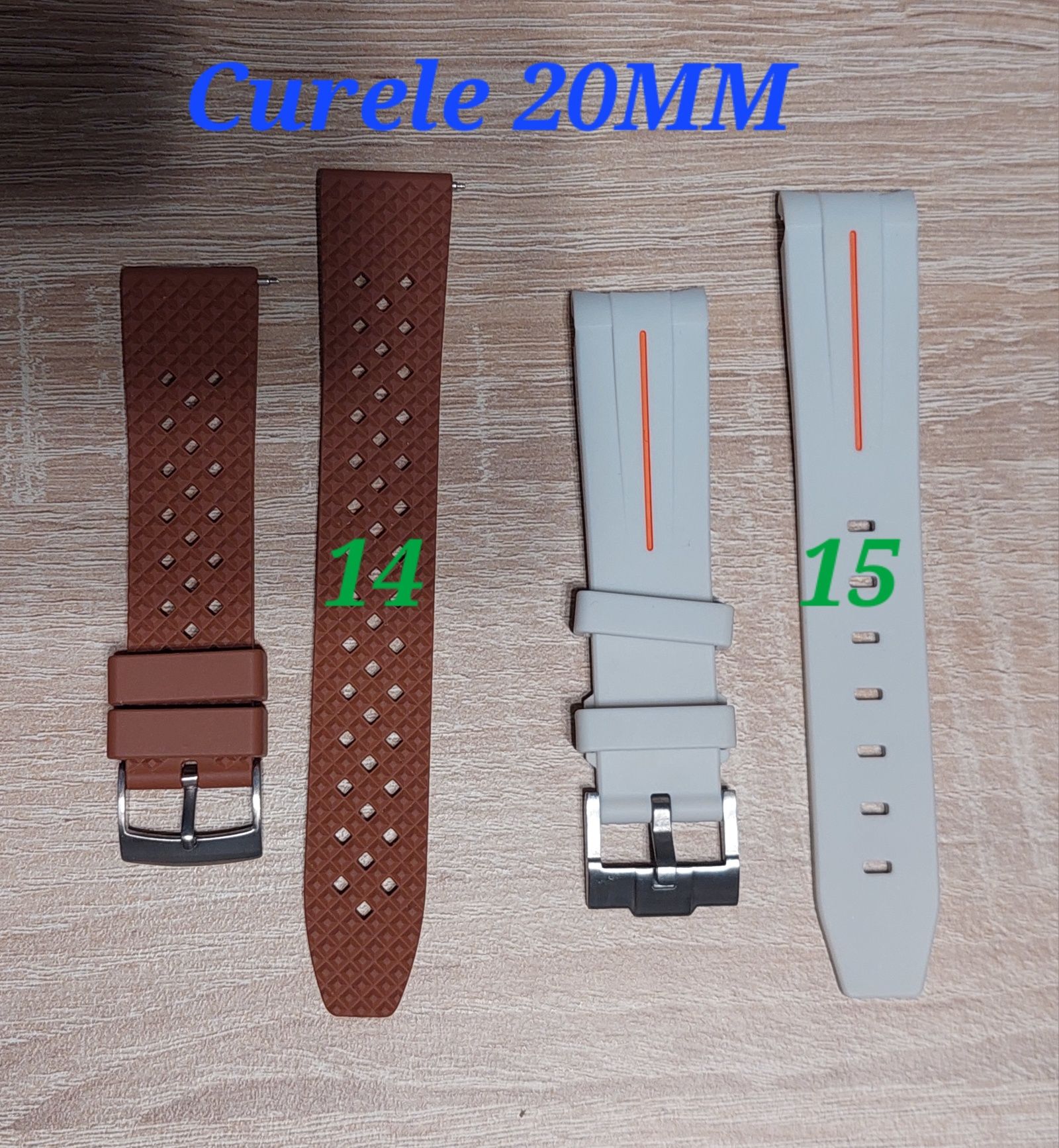 Curele ceasuri 18mm, 20mm, 22mm , piele, crocodil, cauciuc, mesh