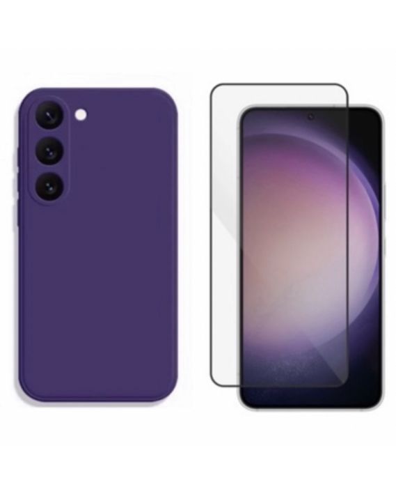 Husa Inter Catifea + Folie Sticla Samsung A05/A05S/A15/A55/A16/A17