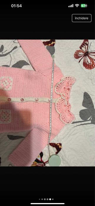 Jacheta roz bebe 3-6 luni