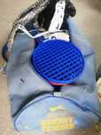 Fileu de tenis cu cadru metalic și 6 rachete