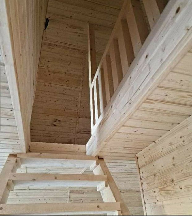 Casa si cabana din lemn, mansarde, casuta de gradina si mobilier 60 mp