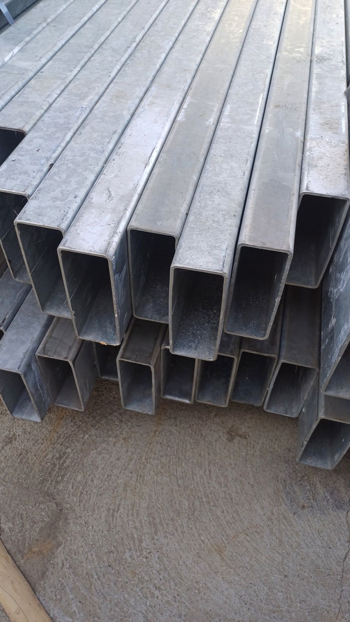Teava rectangulara zincata, teava galvanizata, profile zincate  Noi