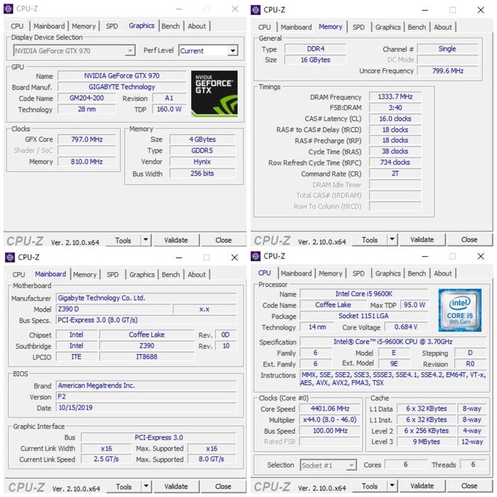 PC Gaming intel I5 9600K, 144hz, 16gb, ssd, calculator complet
