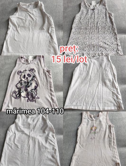 Loturi de haine pentru fetițe/ 104-116/ rochii/ fuste/ pantaloni/bluze