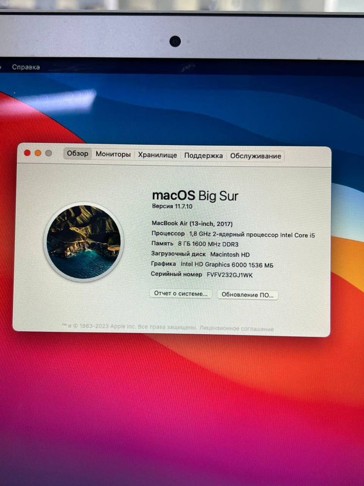 Macbook Air core i5 тт