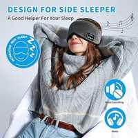 Маска для сна Bluetooth для беспроводных наушников для сна.