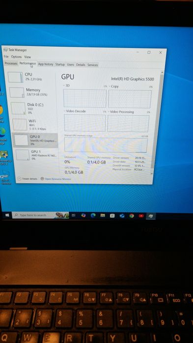 Vând laptop fujitsu i5 5200u 8 gb ram ddr3 placa video integrata 4gb