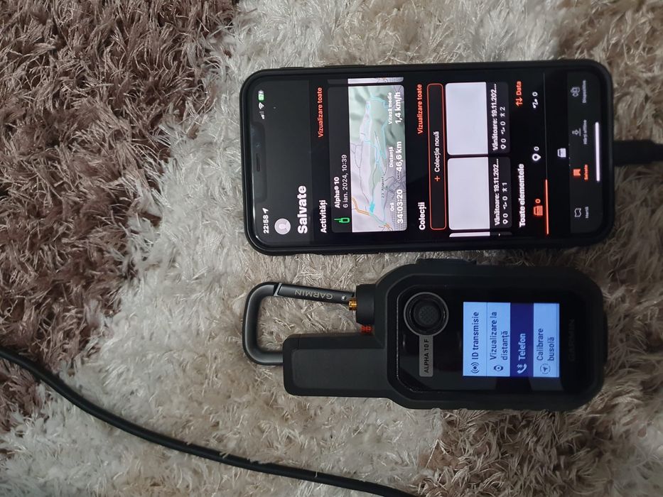GARMIN Telecomanda + Zgarda caine cu diversitate de comenzi