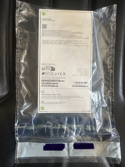 iPhone 17 Pro MAX 512Gb Silver, NOU, SIGILAT, GARANȚIE EXTINSĂ 4 ani.