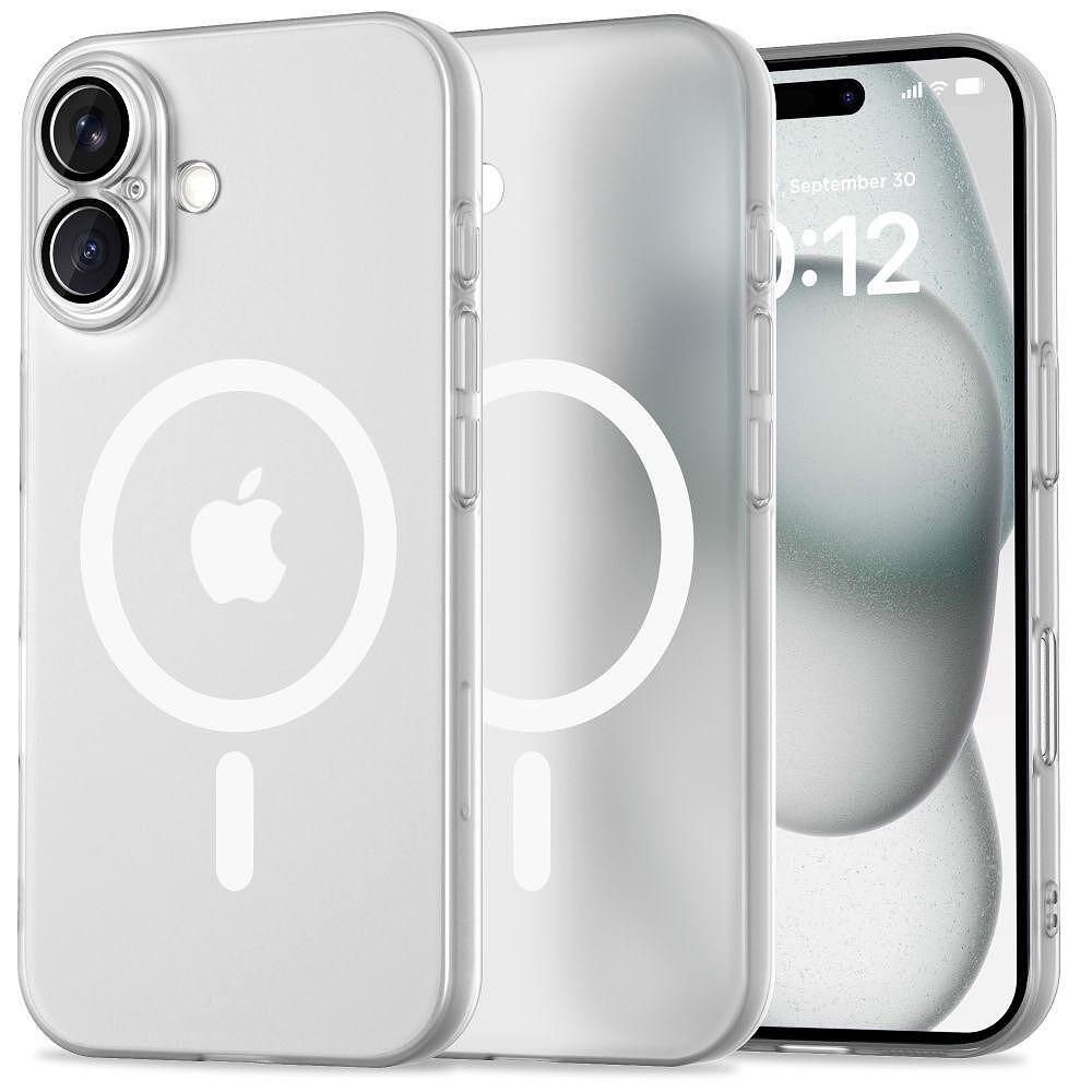 Кейс tech-protect magslim magsafe за iphone 16 - матово бяло