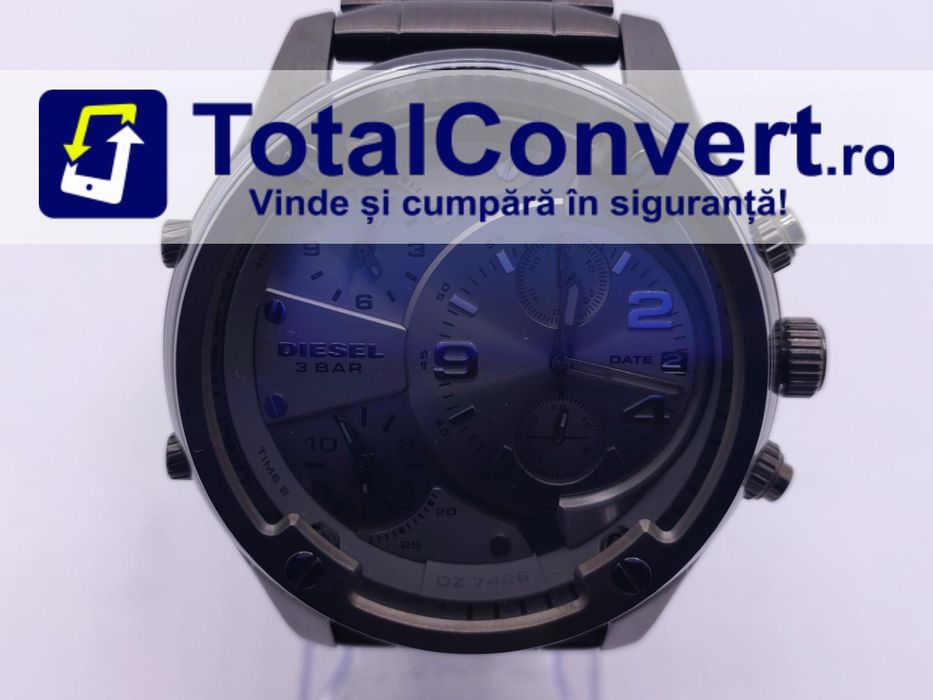 Diesel Boltdown Chronograph Gunmetal, Garantie 24 luni | #D89034