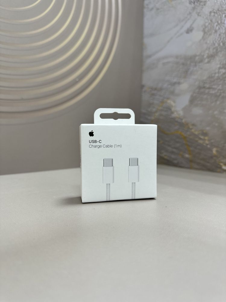 Кабель USB TypeC (M), Apple Lightning белый