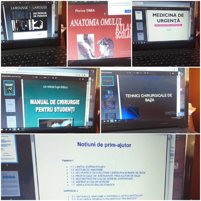 Cursuri ,atlasee si carti de medicina si pentru asistenți medicali