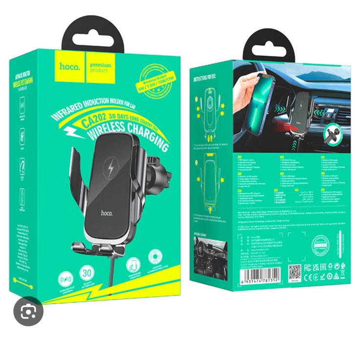 Suport Incarcator Wireless Cablu Inclus Pentru Grila Auto