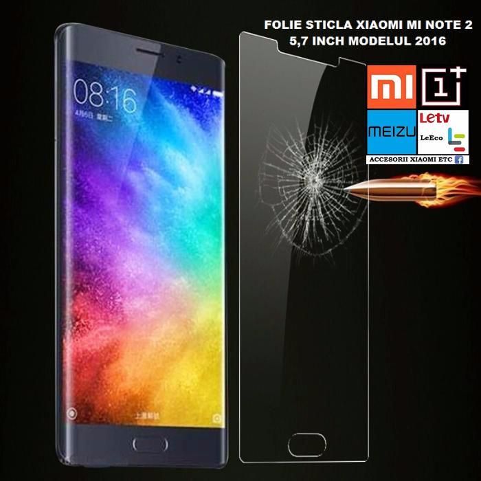 Folie Sticla/Husa Silicon Xiaomi Mi Note 2 (5,7 inch 2016).