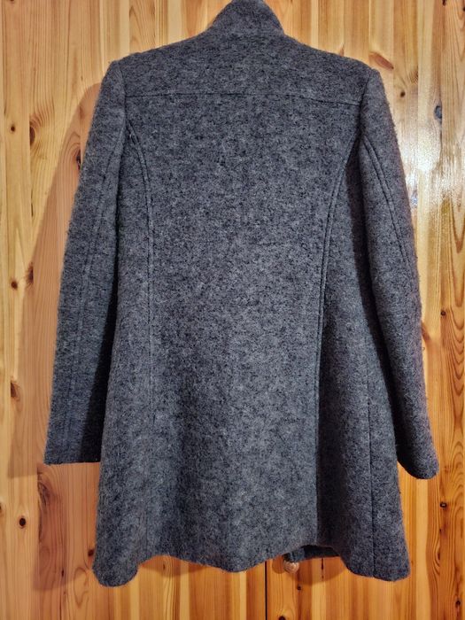 Palton gri Stradivarius