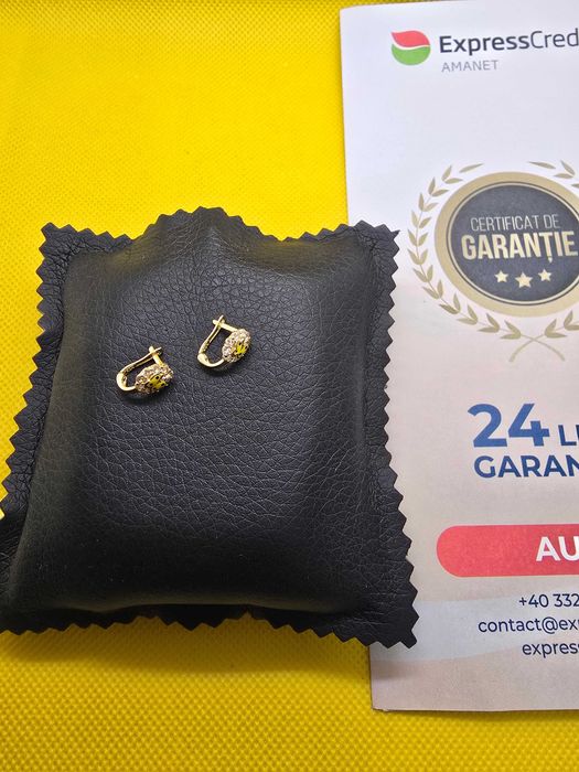 Cercei de aur 14k (Ag29 Siraj b.33323.1) Garantie 2 ani