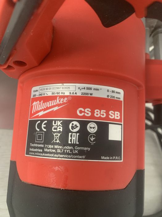 Milwaukee CS 85 SB circular de mana