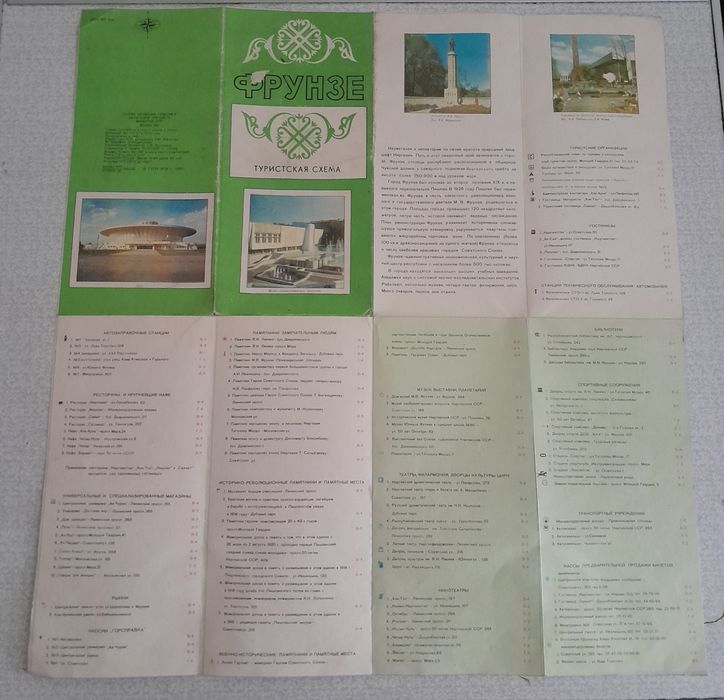 Карта туристическая