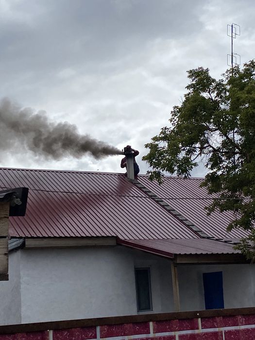 Чищу дымоходы