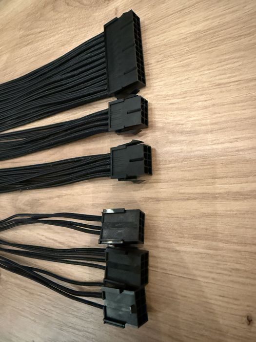 Set 4 Cabluri alimentare extensie PSU sursa PC AsiaHorse 12VHPWR,Pcie5