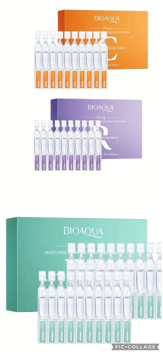 Ампули с ретинол, хиалуронова киселина и витамин С лице - 30 броя