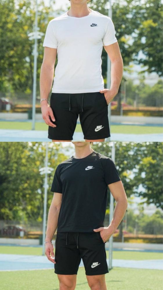 Nike летен комплект (черен и бял)