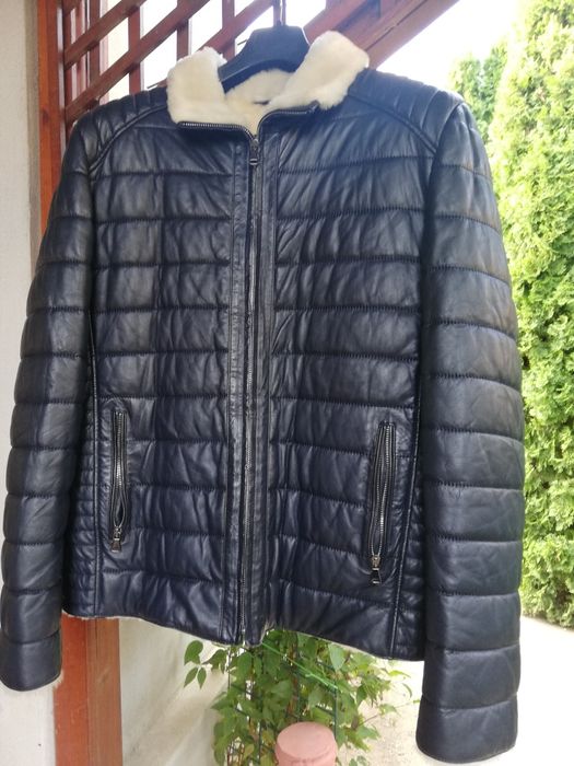 Geaca piele bărbati Santorini Xl cu blana