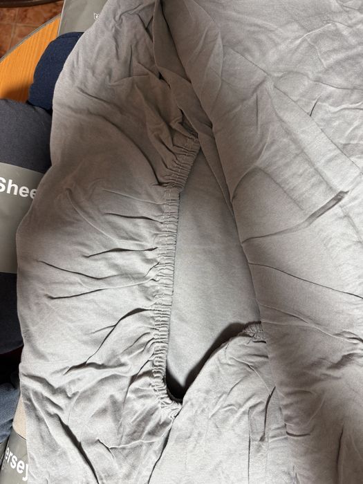 Ccearsaf de pat cu elastic din bumbac Jersey 90x200 cm+5 cm div culori