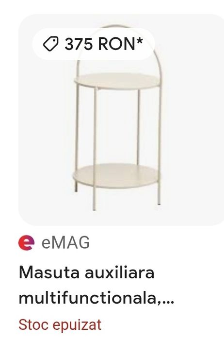 Măsuță auxiliara/ cafea/ suport demontabila