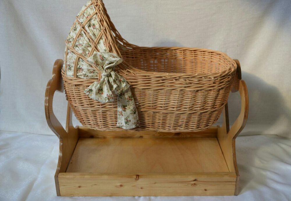 Кукольная кроватка, Люлька, Деревянная кроватка, Кроватка для кукол.