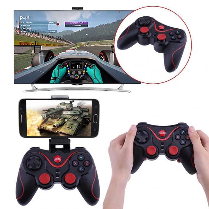 Controller Joystick V8 Bluetooth pentru telefon tablete iOS, Android